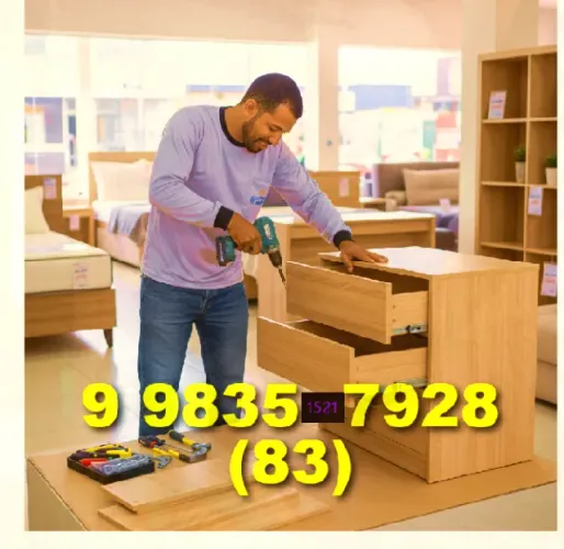 Montagem de Móveis nesta segunda-feira com o melhor preço! Ligue: (83) 9/9835/7928 GuGu