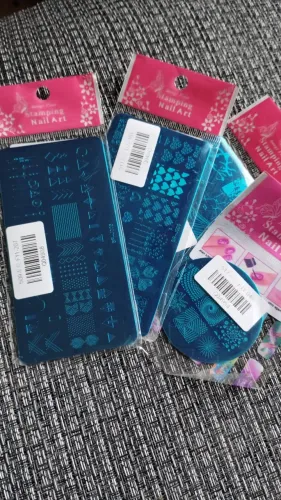Kit De Carimbo Para Unhas De Silicone Com 4 Placas