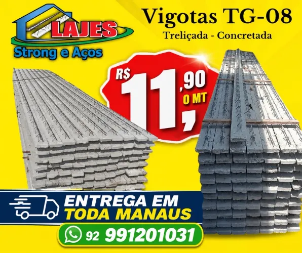 VIGOTA TRELIÇADA PARA LAJE PRÉ MOLDADA