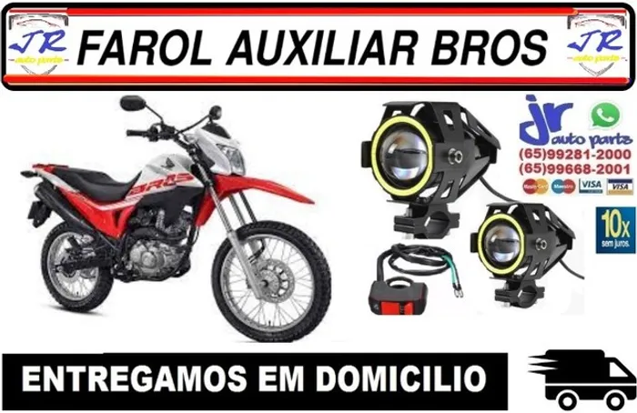 Par Farol de Milha Led Angel Eyes Bros 2019