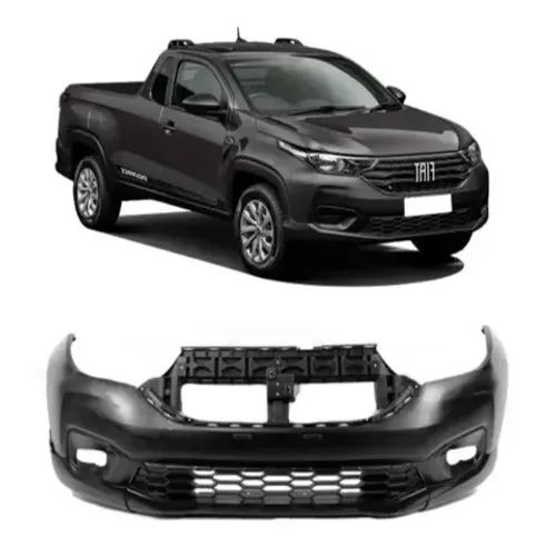 Parachoque Fiat Strada 2021 - Dianteiro Preto Texturizado - R2A