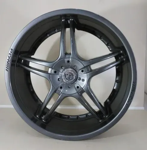 Jogo de rodas aro 20 pdw 5x100 5x114 20x8,5 et45 grafite brilhante