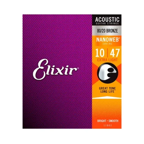 Encordoameto P/ Violão Aço Elixir 80/20 10/47 - EC0186