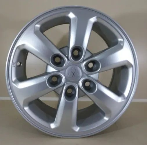 Jogo de rodas aro 16 mitsubishi 6x139 16x7 et46 prata