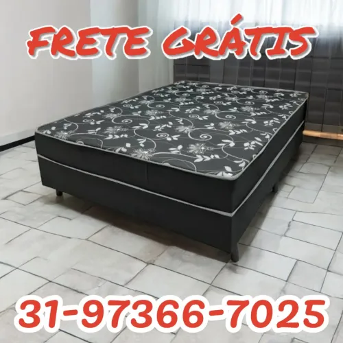 CAMA BOX CASAL MOLAS / SUPER MACIA E CONFORTÁVEL 