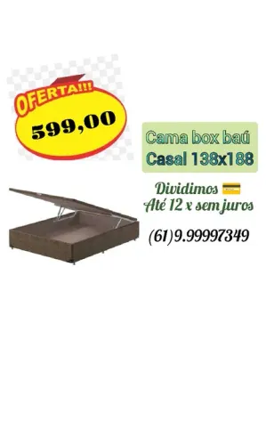Cama baú casal 138x188