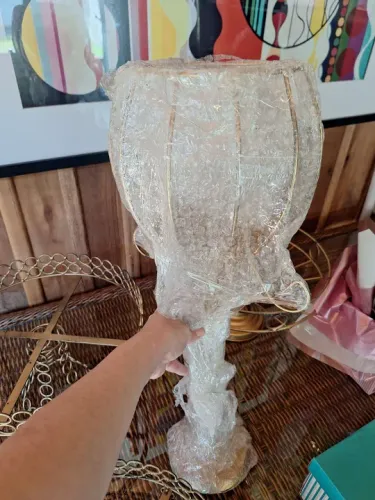 Vaso aramado para pedraria ou pérolas 