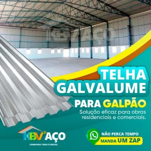 Telhas galvalume