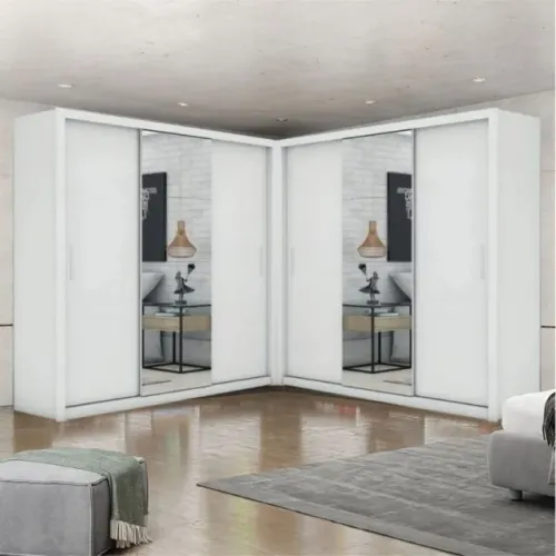 Closet Veneza/Clara Plus Branco - Pronta entrega