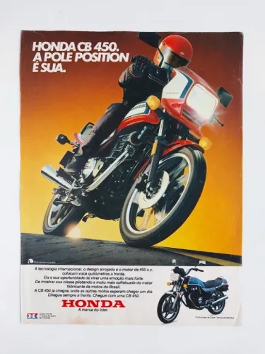 Honda CB 450 Esporte - Propaganda original de revista de época