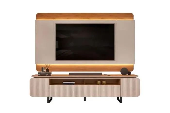 Rack com Painel Dakar Design Moderno com LED r64