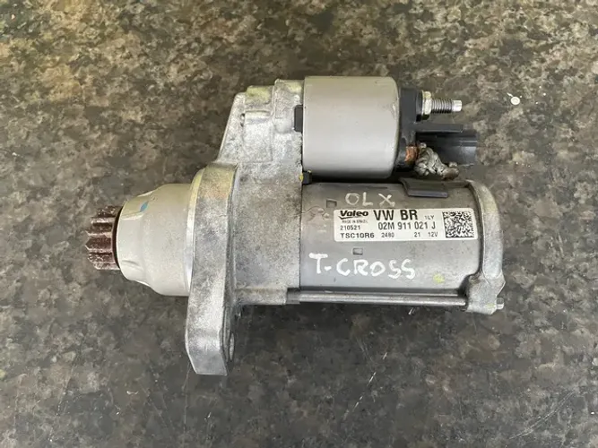 Motor de partida arranque vw t-Cross nivus polo virtus 1.0 tsi 02m911021j tsc10r6