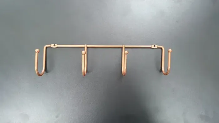 Gancho Rose Simples - C/ 4 Gancheiras