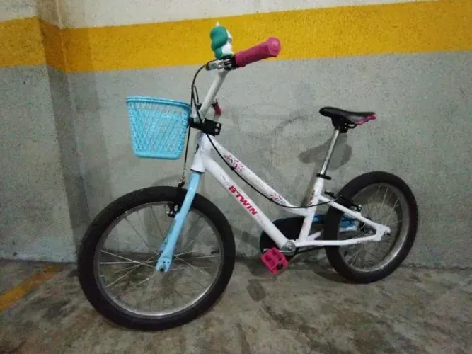 Bicicleta Infantil Aro 20 Mistigirl Btwin Cor Rosa