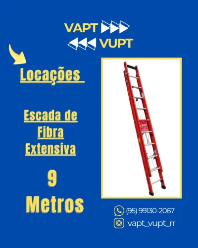 Locação de Escada Extensiva 10M