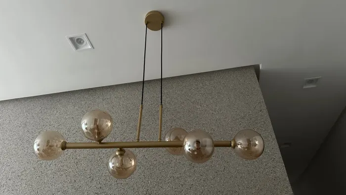 Lustre Pendente com Esferas de Vidro