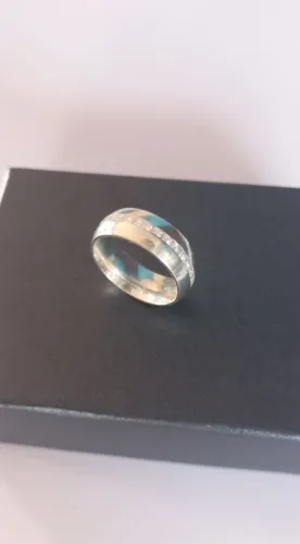 Anel novo prata 950 cravejado TAM.21