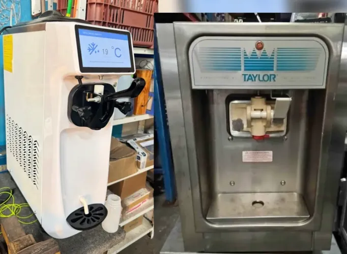 Duas Máquina de sorvete Taylor e Elgin + cubas de inox