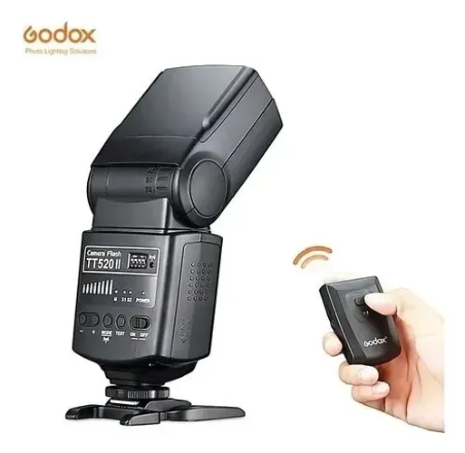 Flash Universal Godox Tt520ii Canon Nikon + Radio Disparador