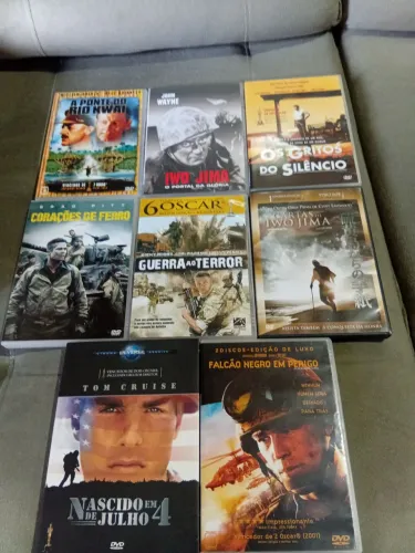 Coleção de DVDs de Guerra - Diversos Filmes Clássicos