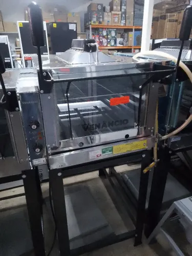 Forno a gás industrial infra Roma inox 80 FIRI 80 C/ pedra - NOVO