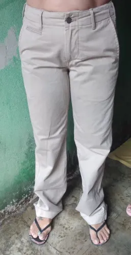 Calça social bege 
