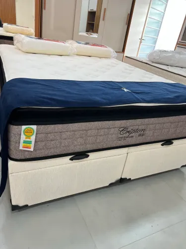 Cama Box Queen Anjos Cripton 32cm PRONTA ENTREGA 