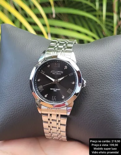Relógio Atlantis Quartz Super Luxo - Resistente à Água