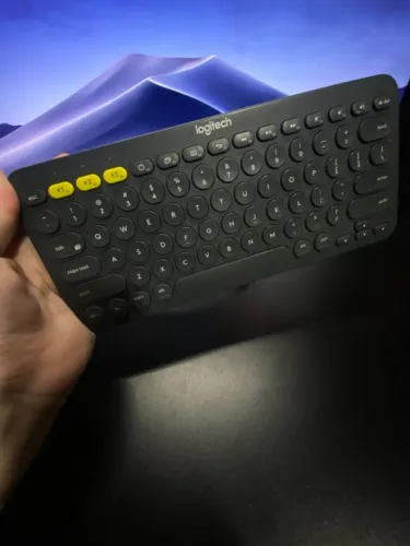 Teclado Premium Compacto Tecla Notebook Sem Fio Multidispositivo Bluetooth Logitech K38]0