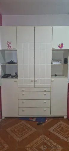 Armario guarda roupa branco infantil