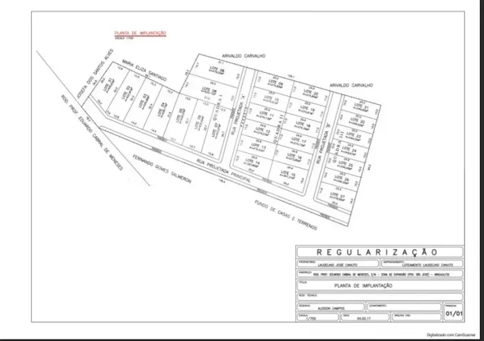 Terreno de 466m² na Zona de Expansão: São José dos Náufragos!