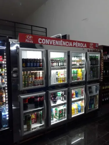 CERVEJEIRA INOX 8 PORTAS VIDRO DUPLO NOVA 220V