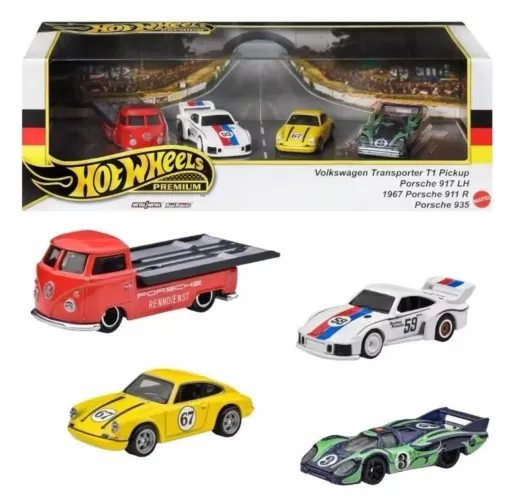 Hot Wheels Premium 4-Pack Porsche