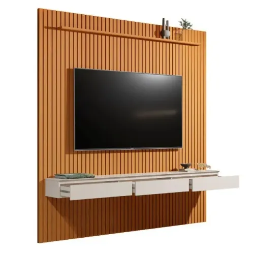 Home Suspenso CL 2.29m Ripado Para TV Até 75'' ! Frete + Montagem Grátis.