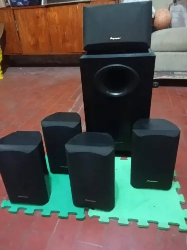 Conjunto caixa som Home Theater 5.1 Pioneers