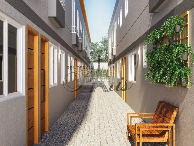 Sobrado em Condomínio com 2 Suítes para Comprar, 69m² - Vila Príncipe de Gales, Santo Andr