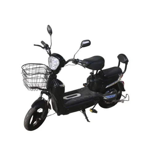 Scooter Elétrica 350w Com Pedal, Cesto E Banco Duplo