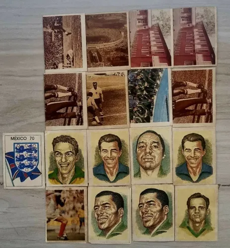 Lote - 17 Figurinhas - Heróis do Tri - 1988 - Ed.Abril - Nunca Colada