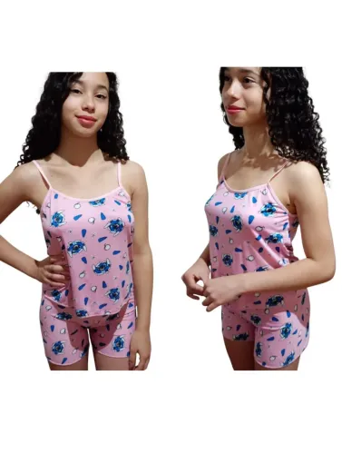 Baby Doll sexy poliéster estampado