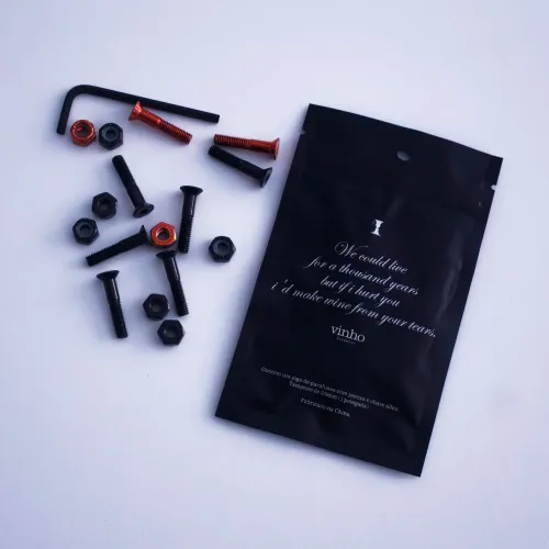 Parafusos de base Color  e Chave Allen Vinho hardware