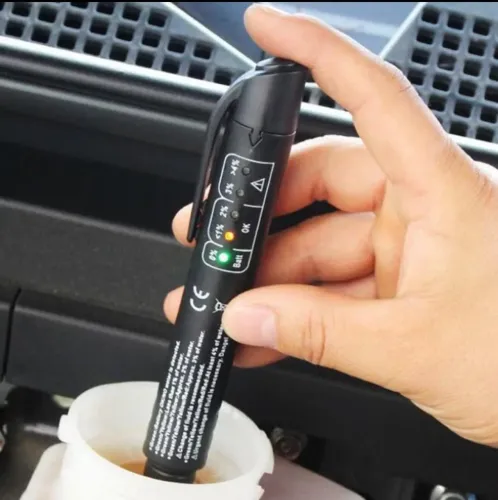 Caneta teste fluido hidráulico de freio automotivo 