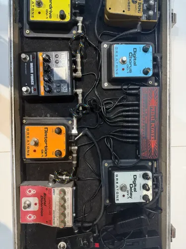 Set de pedais para guitarra