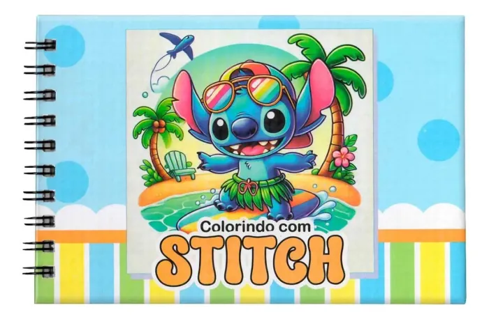 Livro de colorir Stitch - Capa Dura