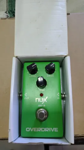 Pedal Over drive Nux novo aceito troca por microfone akg p5s ou p5i