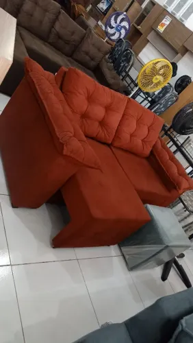 Sofá Retrátil c/Detalhes no Braco-Novo Pronta Entrega!!!