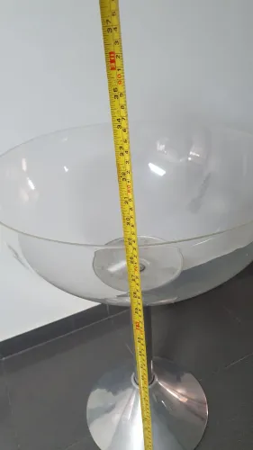 Champanheira Grande acrílico e aluminio 33L 75x55cm