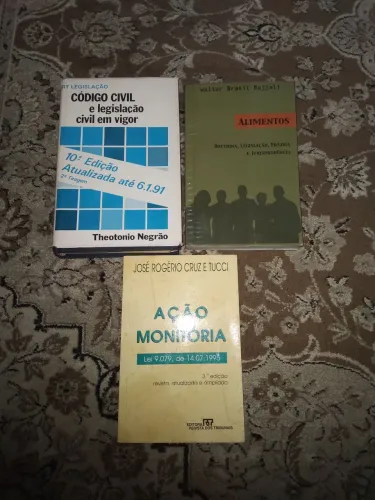 Livros Jurídicos - Direito Civil, Alimentos e Ação Monitoria