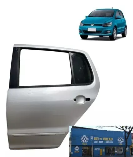Porta traseira esquerda para Fox, Crossfox 2012 a 2022 