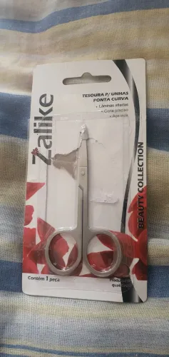 Tesoura para Unhas Ponta Curva Zalike