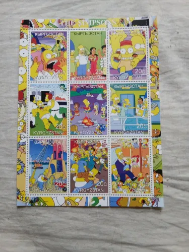 Série de selos Os Simpsons